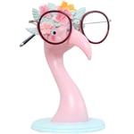 Cute Glasses Holder Elegant Pink Flamingo Eyeglass Stand Holder, Glasses Accessories for Decorative Desk/Home/Office