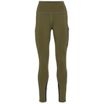 Kari Traa Kari Traa Women's Ane High Waist Tights Dark Olive Green L, Dark Olive Green