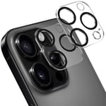[2-Pack] iPhone 16 Pro Linsskydd av Härdat Glas - Skydd för Kamera, Anti-Reptåligt