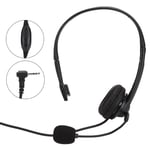 Hopcd Radio Communication Monaural Headset, Wired Noise Cancelling Head-Mounted Headphone Microphone, Single-Sided On-Ear Communication Headset for Motorola T5522 T5532 TLKR T5 TLKR T7