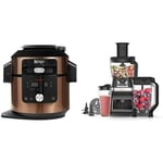 Ninja Foodi MAX 14-in-1 SmartLid Multi-Cooker 7.5L [OL650UKCP] and Ninja 3-in-1 Food Processor and Blender with Auto-iQ [BN800UK]