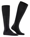 FALKE Men's Airport M KH Wool Cotton Long Plain 1 Pair Knee-High Socks, Black (Black 3000), 7-8