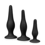 Set of three butt plugs - Anal toys for men - women