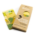 WaxWrap Beeswax Organic Cotton Food Wraps - 3 Pack