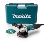 Makita GA4530RKD/1 110V 115mm Angle Grinder Complete with Diamond Blade Supplied in a Carry Case