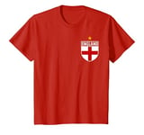 Youth Boys or Girls England Shirt. Kids England Flag Football T-Shirt