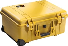 PELI 1560 Grande valise à roulettes pour appareil photo professionnel DSLR et objectifs, étanche eau et poussière IP67, capacité de 71L , fabriquée en Allemagne, avec mousse personnalisable, j44L