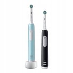 Oral-B elektrisk tannbørste Pro Series 1 Duo, 2-pakning - Svart / Blå