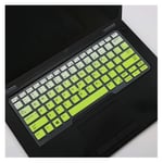 Flexible, waschbar, Laptop Keyboard Cover Skin for Dell Latitude 7490 5480 5490 Keyboard Cover for Dell 3340 E3340 E5450 E5470 E7450 14 inch Staub anti-schmutzig (Color : Fdegreen)
