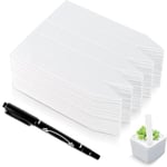 Plast växtetiketter, 200 st, vita, växtmarkörer, växtetiketter, trädgårdsetiketter, trädgårdsmärken