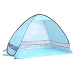 shunlidas Lightweight Beach Tent Instant Pop Up Tent UV Protection Camping Tent for Fishing Travel Sun Shelter Sunshade Canopy-Sky Blue