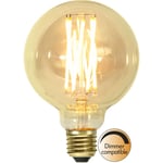 LED-lampa E27 G95 Vintage Gold dimbar 3.7W 1800K 240 lumen
