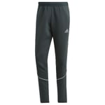 adidas Träningsbyxor Fleece Essentials - Grön/Silver, storlek Small