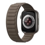 Dux Ducis BL Series - Apple Watch 9/8/7/6/5/4/3/2/1/SE 41/40/38mm Magnetisk twill armband Taupe