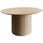 Table de salle à manger ronde en chêne blanchi D120 - liac - bois clair