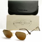 Authentic Giorgio Armani 1997 Vintage Sunglasses Metal Brown Mens Womens 619 746