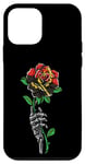 Coque pour iPhone 12 mini Rose d'Angola avec squelette drapeau angolais racines Souvenir de l'Angola