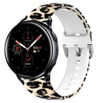 20mm Floral Strap Compatible with Galaxy Watch Active2 /Active 42mm Bands Women Soft Silicone Bracelet Replacement for Samsung Galaxy Watch SM-R500/SM-R810 UK91008 (Size Small,#1)