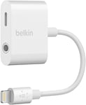 Belkin 3.5 mm Audio + Charge Rockstar Adapter White - F8J212btWHT