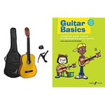 3rd Avenue Rocket 3/4 Size Classical Guitar Starter Beginner Pack Acoustic Guitar & Guitar Basics (Easy Tab): A Landmark Guitar Method for Individual and Group Learning, Book & CD