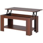 100cm Lift Up Top Coffee Table Desk Hidden Storage Bottom Shelf Living