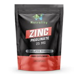 Nutrality Zinc Picolinate Supplement 25mg, 60 Capsules