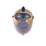 Bosa - Primates Kandti Mask - Liliac Grey/Glossy Sugar Paper - Prydnadsföremål - Elena Salmistraro - Flerfärgad