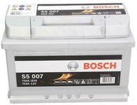 Bosch SLI S5 007 74Ah - Bilbatteri / Startbatteri - Ford - VW - Opel - Renault - Volvo - BMW - Seat - Nissan