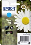 Epson Genuine XP-102 XP-202 XP-205 XP-212 XP-215 XP-302 Cyan Ink Cartridge T18