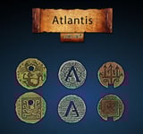 Metal Coins Atlantis (24 st)