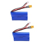 RFGTYH 7.4V 2200mAh Lipo Battery, For HUINA 580 1580 part 7.4V 2S battery for 1580-005 580550 583 582 RC toy car 2B