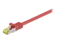 Goobay - Patch-Kabel - Rj-45 (Hane) Till Rj-45 (Hane) - 25 Cm - Sftp, Pimf - Cat 7 - Formpressad - Röd