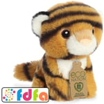Aurora World Licensed Eco Nation Mini Tiger Plush Soft Toy Teddy