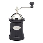 Le'Xpress KitchenCraft Small Vintage-Style Adjustable Manual Coffee Grinder, Black, 9.5 x 22 cm (3.5" x 8.5")