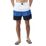 Regatta Men Bratchmar VI' Quick Drying Mesh Lined Shorts Swimwear - White/Nautical Blue/Navy, 2X-Large