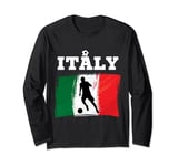 Italy Football Soccer Italian Flag For Men Women And Kids Long Sleeve T-Shirt