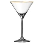 Cocktailglass med gullkant 21 cl