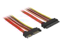 Delock - Intern Sas-Kabel - Sff-8643 (Hane) Till Sata-Ström, U.2 (Sff-8639) - 50 Cm - Svart - För P/N: 62696, 62703, 62704, 62710, 89458