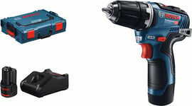 Bosch Skruvdragare GSR 12-35 med 2st 3,0Ah batterier och laddare GAL 12V-40