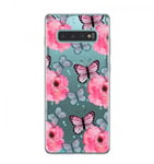 Samsung Galaxy S10 Skal - Pink Butterflies