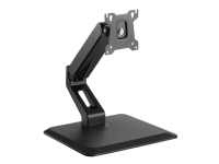 TECHly - Ställ - justerbar arm - för touch screen monitor - plast, aluminium, stål - mattsvart - skärmstorlek: 17-32 - skrivbord