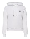 Ck Embroidery Hoodie Tops Sweat-shirts & Hoodies Hoodies White Calvin Klein Jeans