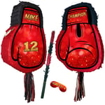 Big pinata boxing glove party game boxer happy birthday theme UFC kick champion