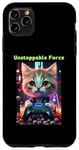 Coque pour iPhone 11 Pro Max Force inarrêtable : jeu de bébé chat avec boisson boba
