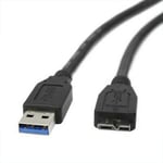 High Grade - USB 3.0 A / Micro-B Cable - for Portable External Hard including Drives Western Digital My Passport, WD Elements, Seagate Expansion, Toshiba, Samsung, LaCie, Maxtor and more - Length = 3.3 ft / 1M