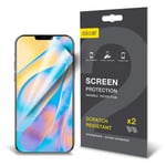 Olixar for iPhone 12 Screen Protector Film - Anti-Scratch, Bubble Free, HD Clear Clarity TPU Flexible Film Full Coverage Case Friendly - Easy Application - Clear