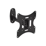 ProperAV Swing Arm TV Wall Bracket 23" 24" 28" 32" 37" 40" 42" 43" 46" Tilt 20° VESA Max 200x200 Black