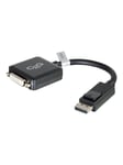 C2G DisplayPort to DVI-D Adapter Converter - Single Link DVI-D Video Adapter M/F - Black - video adapter - 20 cm