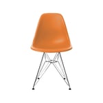 Vitra Eames Plastic Side Chair RE DSR stol 43 rusty orange-chrome