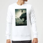 Black Panther Poster Sweatshirt - White - XXL - White